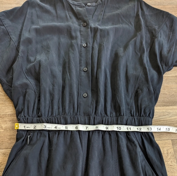 Lululemon Perfectly Poised Jumpsuit Black Button Henley Size 6 - Picture 5 of 10